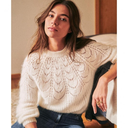 Cozy Mohair Blend Knit Sweater